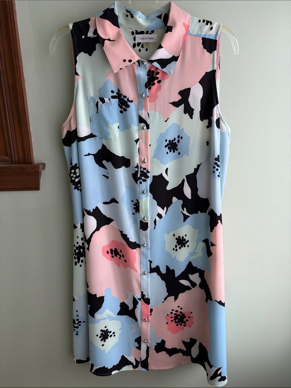 Calvin Klein Sleeveless Floral Dress